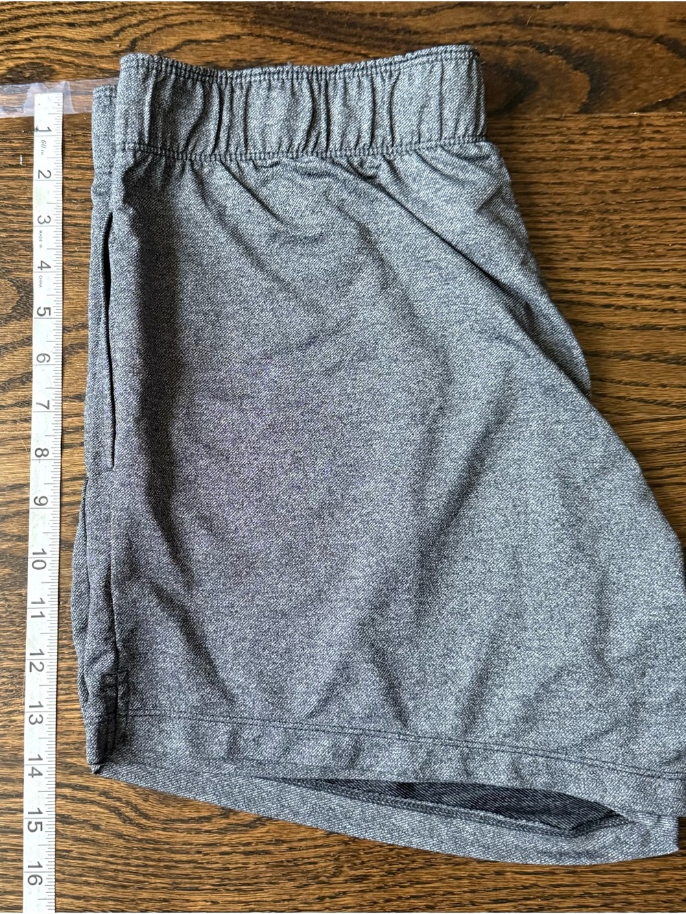 Nike Women's Athletic Shorts - Gray with Black Drawstring - Picture 4 of 6